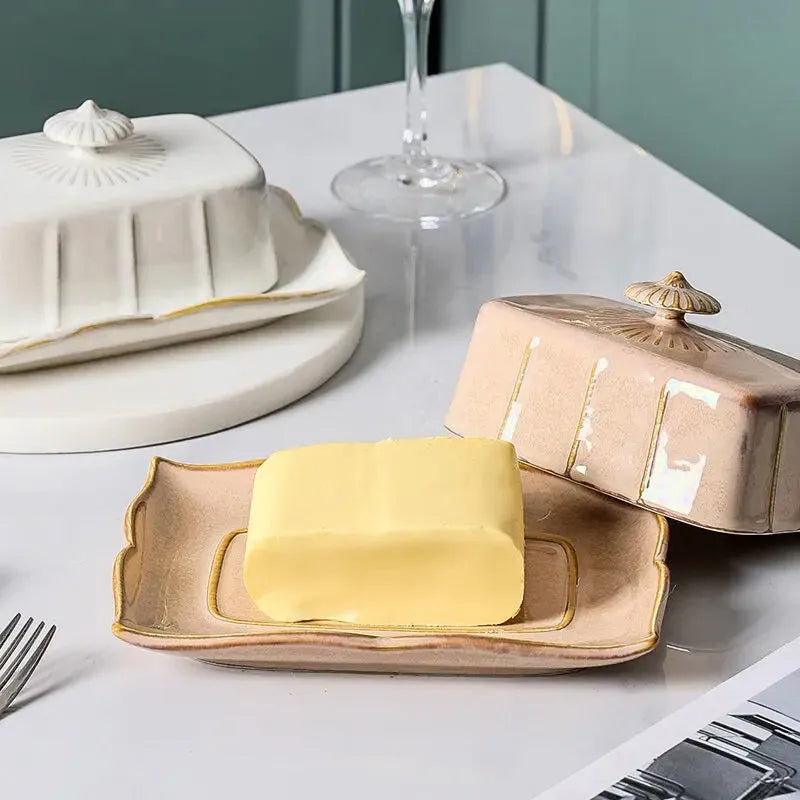 Cream Butter Dish
