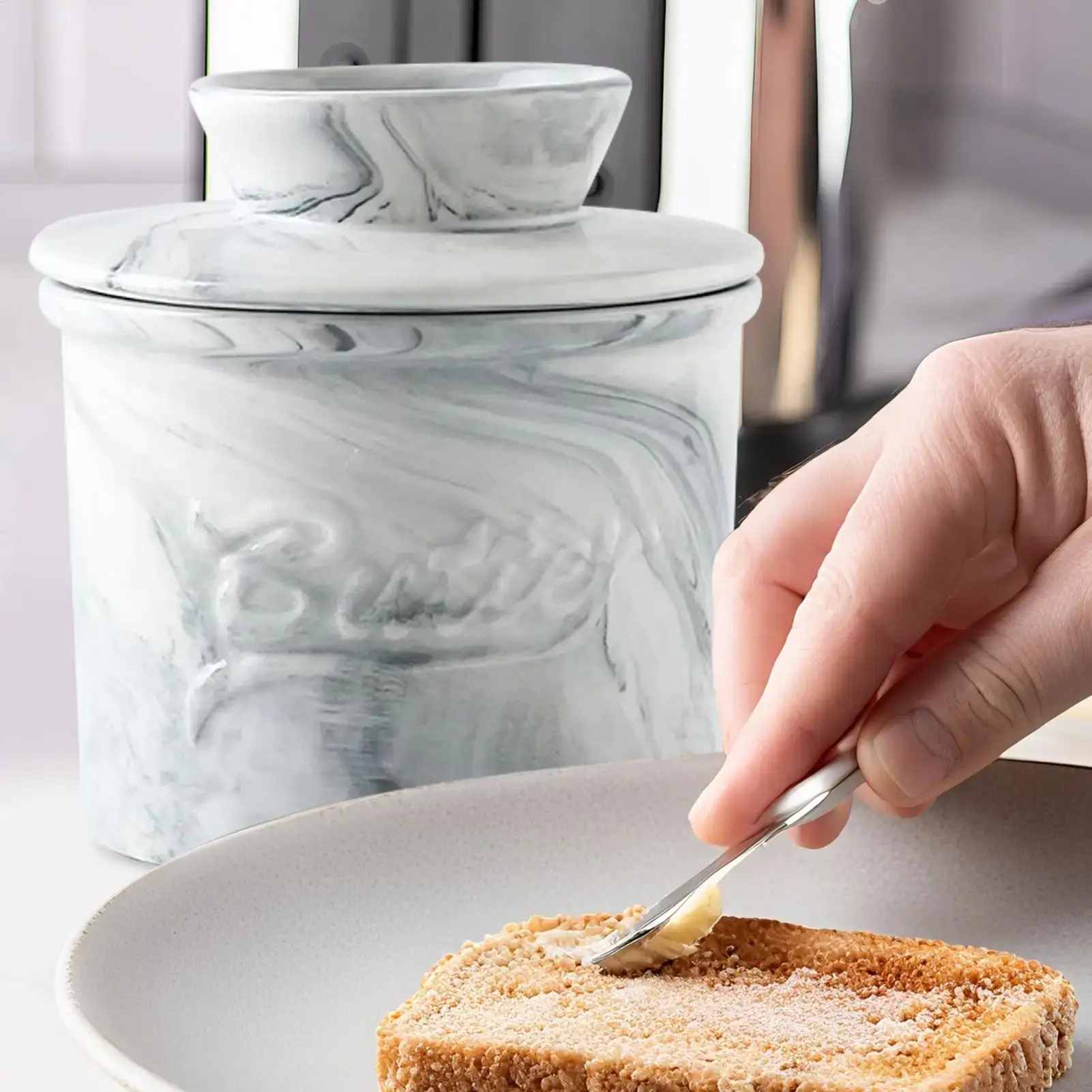 Marble Butter Dish - Image 3