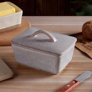 Stoneware Butter Dish