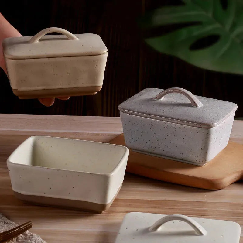 Stoneware Butter Dish - Image 4