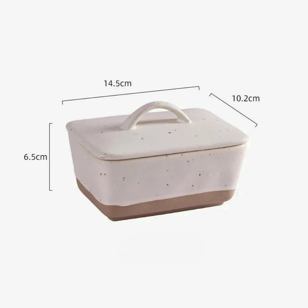 Stoneware Butter Dish - Image 5