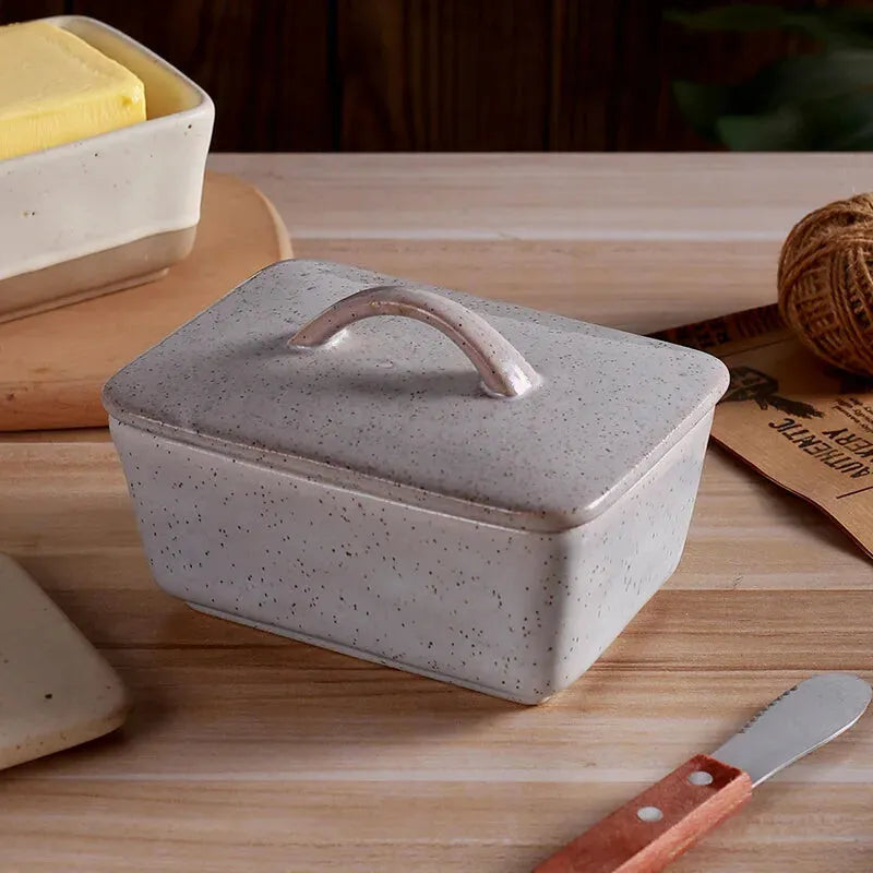 Stoneware Butter Dish
